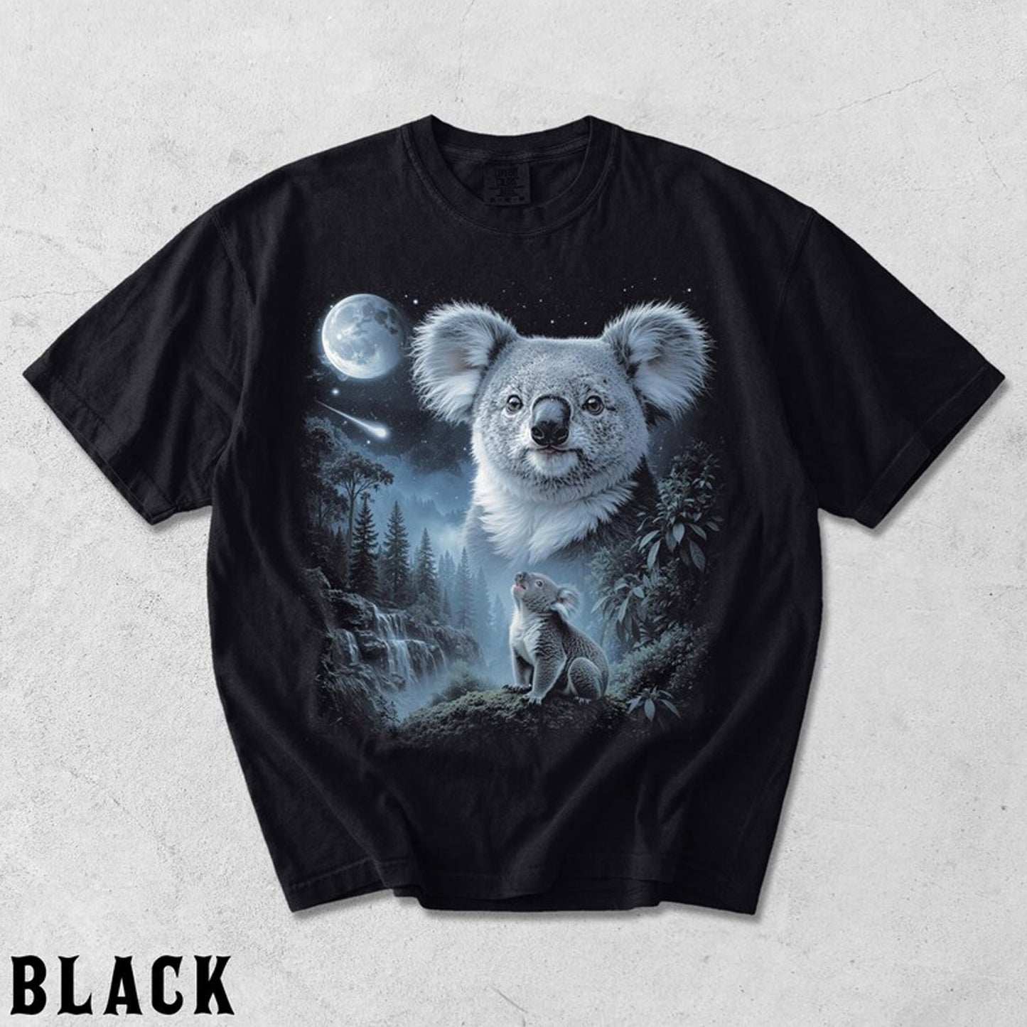 Vintage Koala Full Moon Graphic Tee, Australian Animal Top