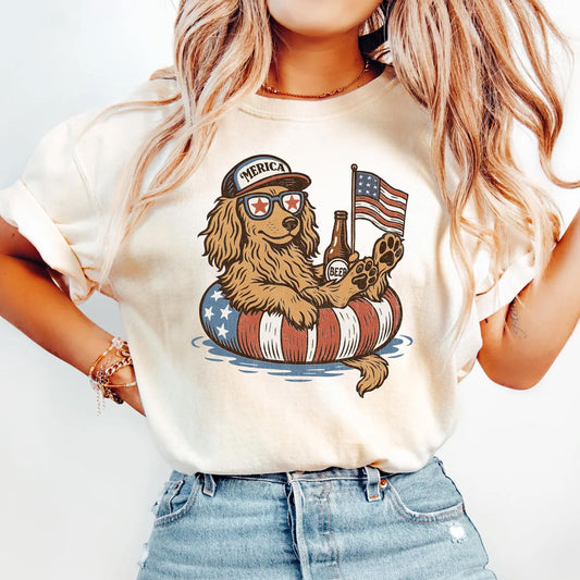 Dachshund 4th of July Shirt, Patriotic Dog Lover Gift