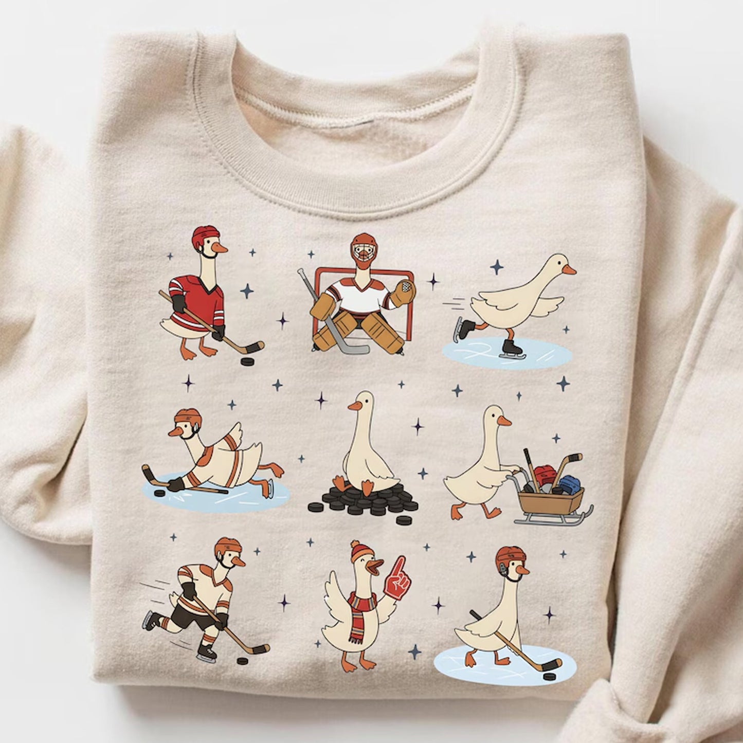 Silly Goose Hockey Shirt, Hockey Fan Apparel, Team Hockey Game Day