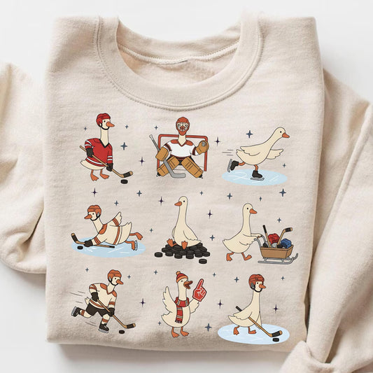 Silly Goose Hockey Shirt, Hockey Fan Apparel, Team Hockey Game Day