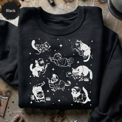 Cute Cat Welder Shirt, Funny Pipeline Welder Gift, Steel Metalworker Tee