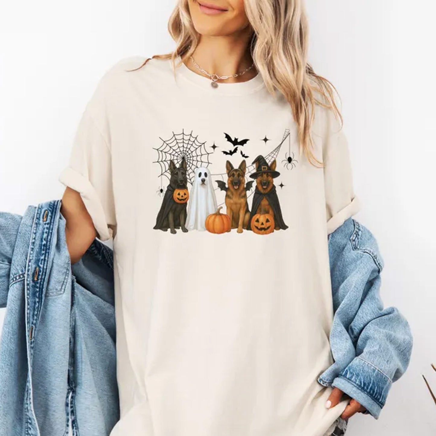 Halloween Dog Shirt, Halloween German Shepherd Shirt