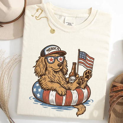 Dachshund 4th of July Shirt, Patriotic Dog Lover Gift