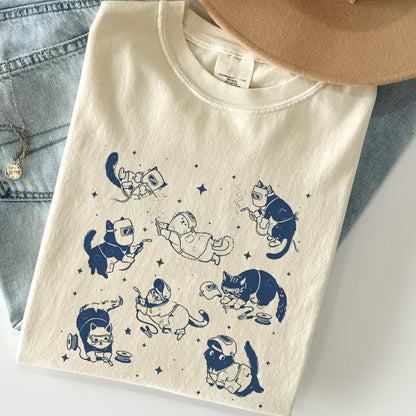 Cute Cat Welder Shirt, Funny Pipeline Welder Gift, Steel Metalworker Tee