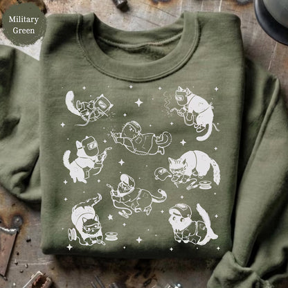 Cute Cat Welder Shirt, Funny Pipeline Welder Gift, Steel Metalworker Tee
