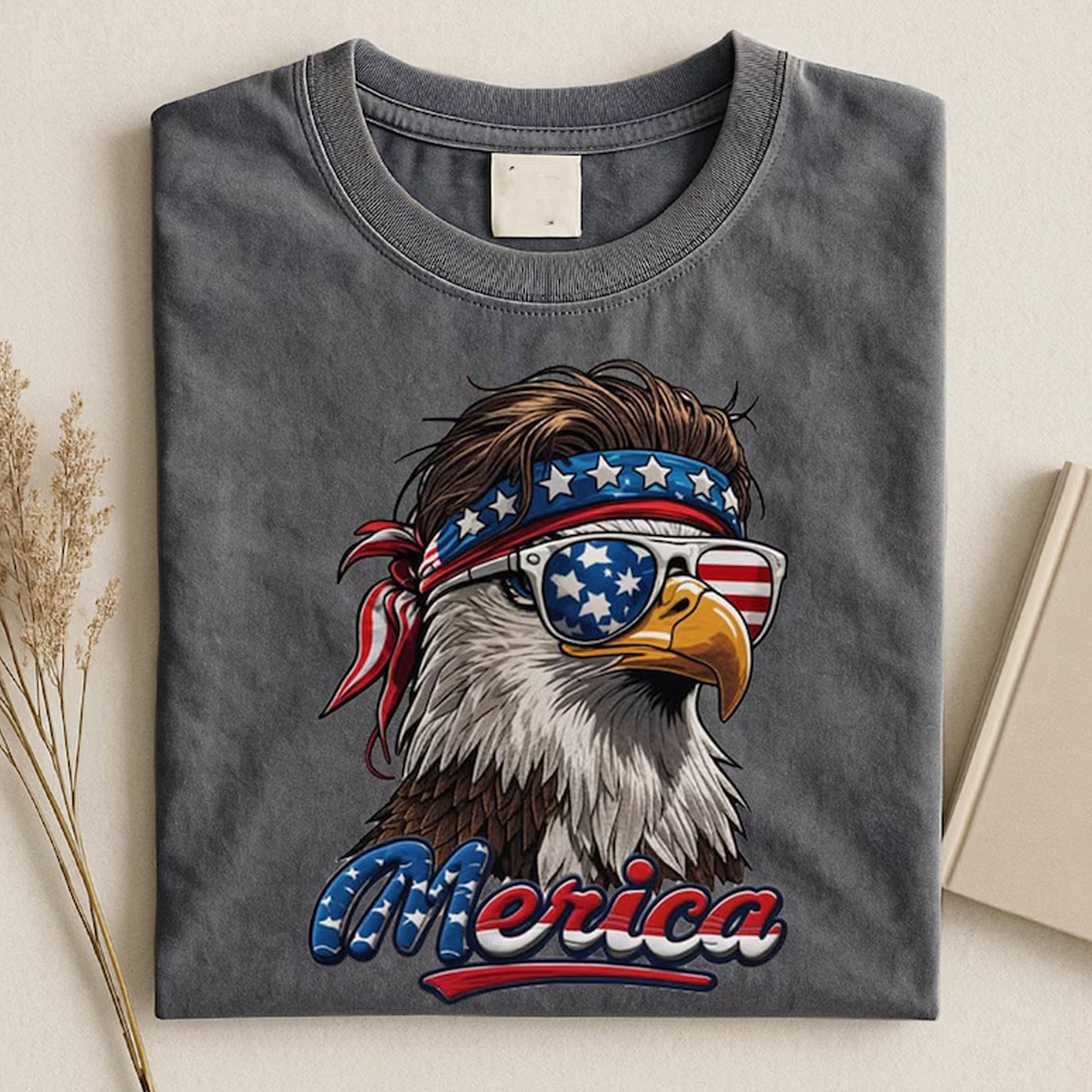 Eagle Merica Shirt, Merica Mullet Eagle Sweater, American Flag