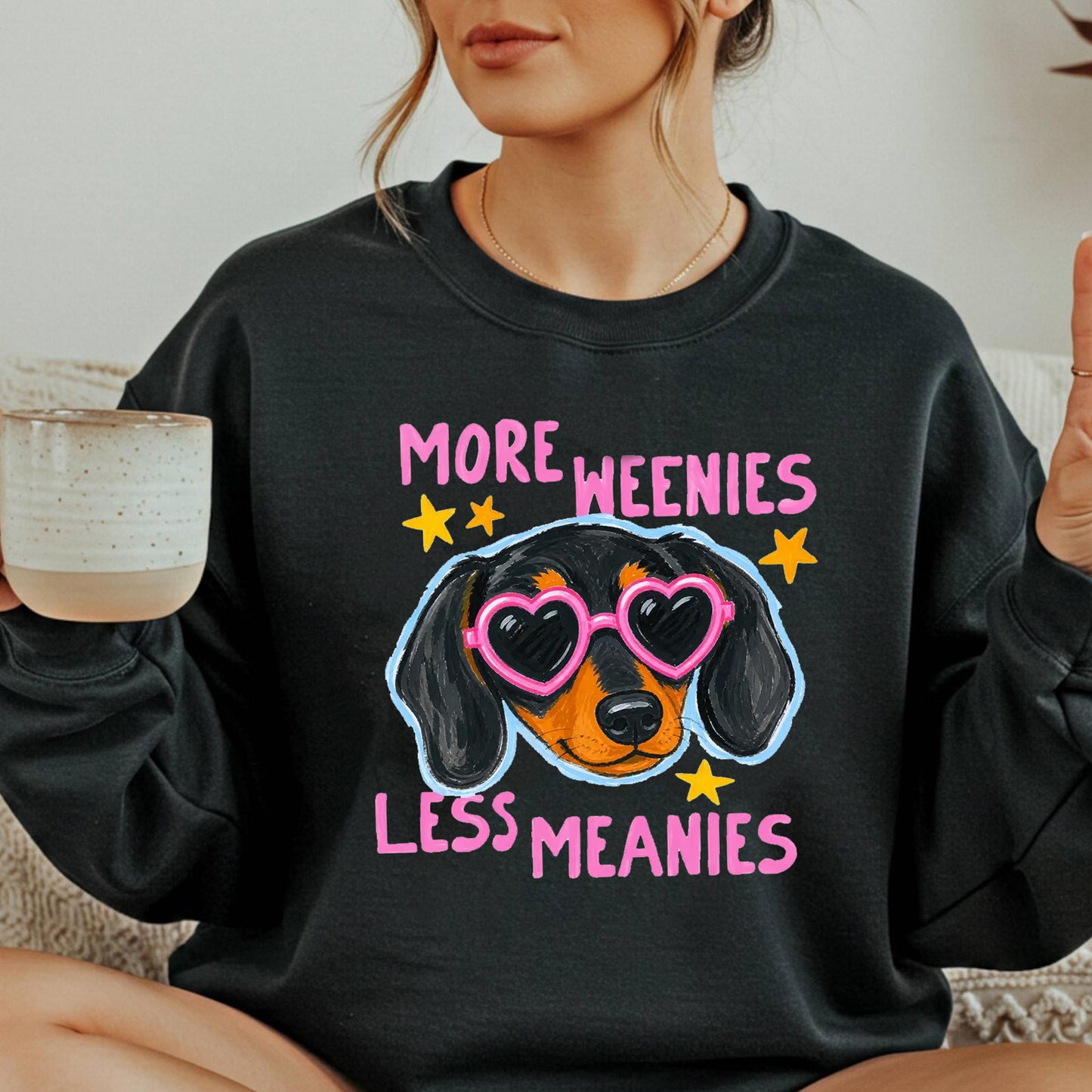 More Weenies Less Meanies Shirt, Funny Dog Lover Shirt