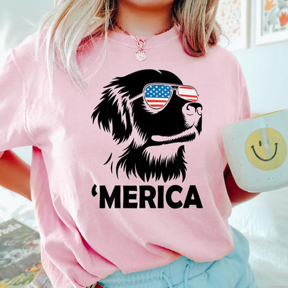 Merica Golden Retriever Shirt, 4th of July Dog Sweatshirt