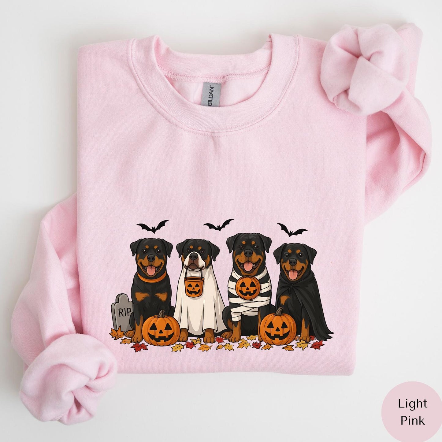 Rottweiler Halloween Shirt, Spooky Rottweiler Crewneck