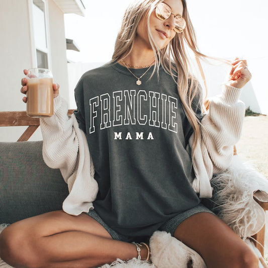 Frenchie Mom Shirt, Gift For French Bulldog Mama Crewneck