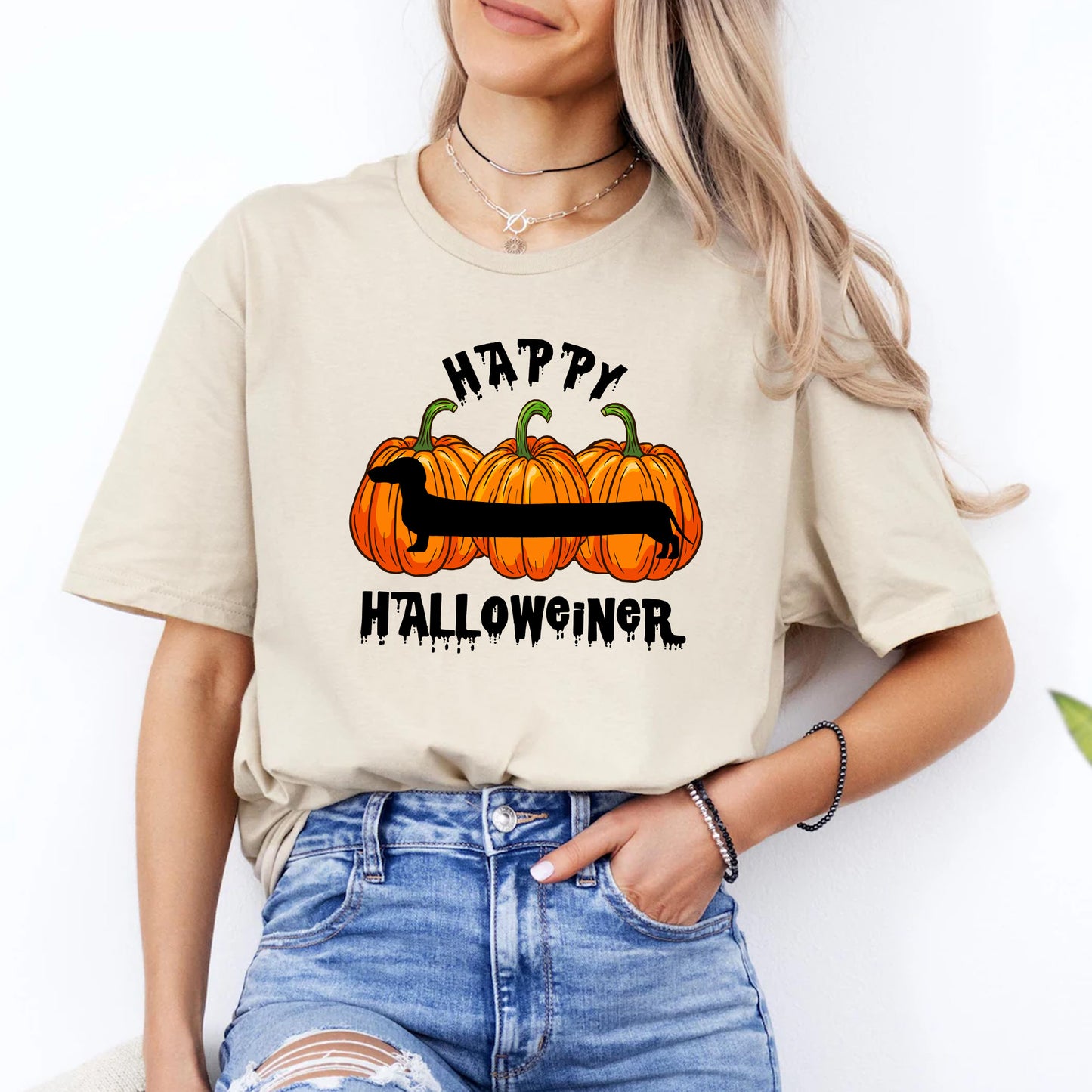Happy Halloweiner Pumpkin Dog Shirt