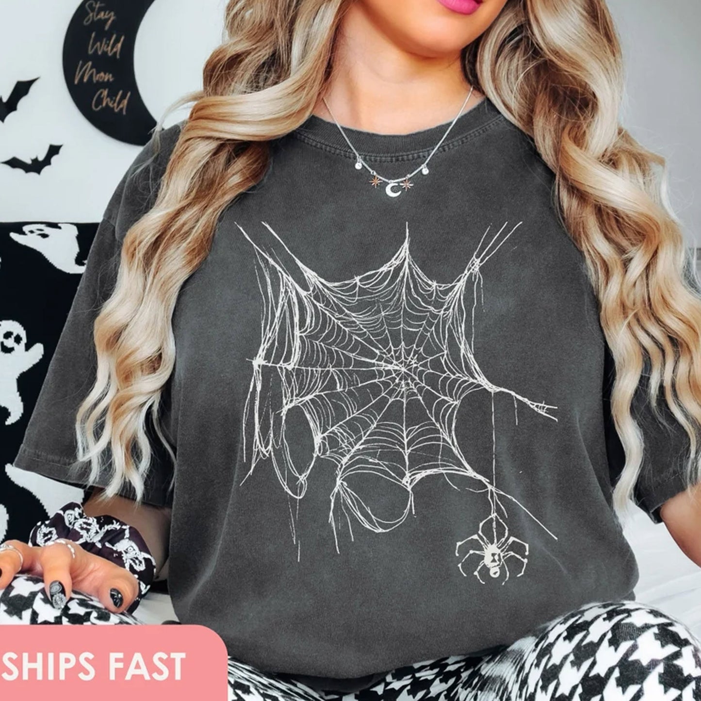 Spider Halloween Shirt, Tarantula Spider Web Hoodie