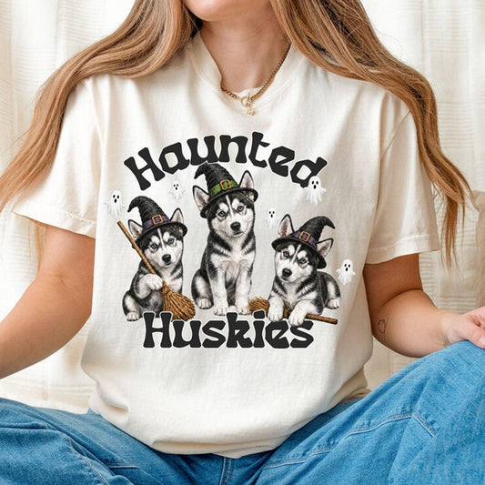 Husky Mom Halloween Shirt, Dog Mom Tee, Siberian Husky Lover Gift