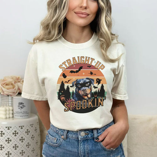 Rottweiler Halloween Shirt for Rottie Lovers, Rottweiler Straight Up Tee