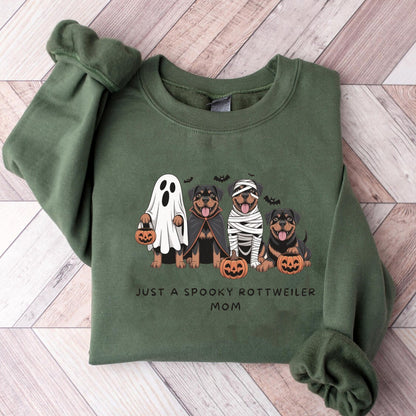 Cute Ghost Rottweiler Shirt, Halloween Dog Mom Gift