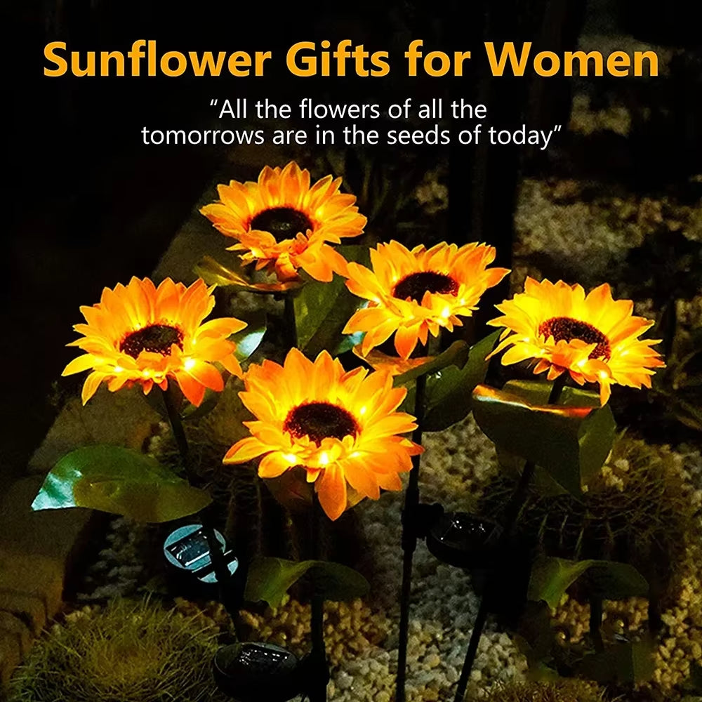 Manto™ Solar Sunflower Garden Lights – Waterproof LED Outdoor Lawn Decor
