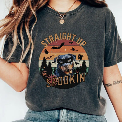 Rottweiler Halloween Shirt for Rottie Lovers, Rottweiler Straight Up Tee