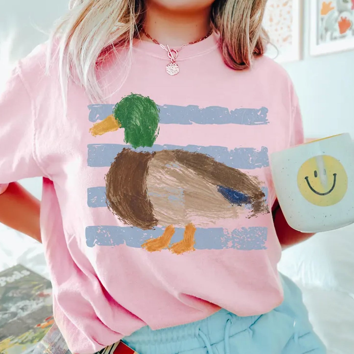 Vintage Retro Mallard Tee, Vintage 90's Painted Duck Sweatshirt