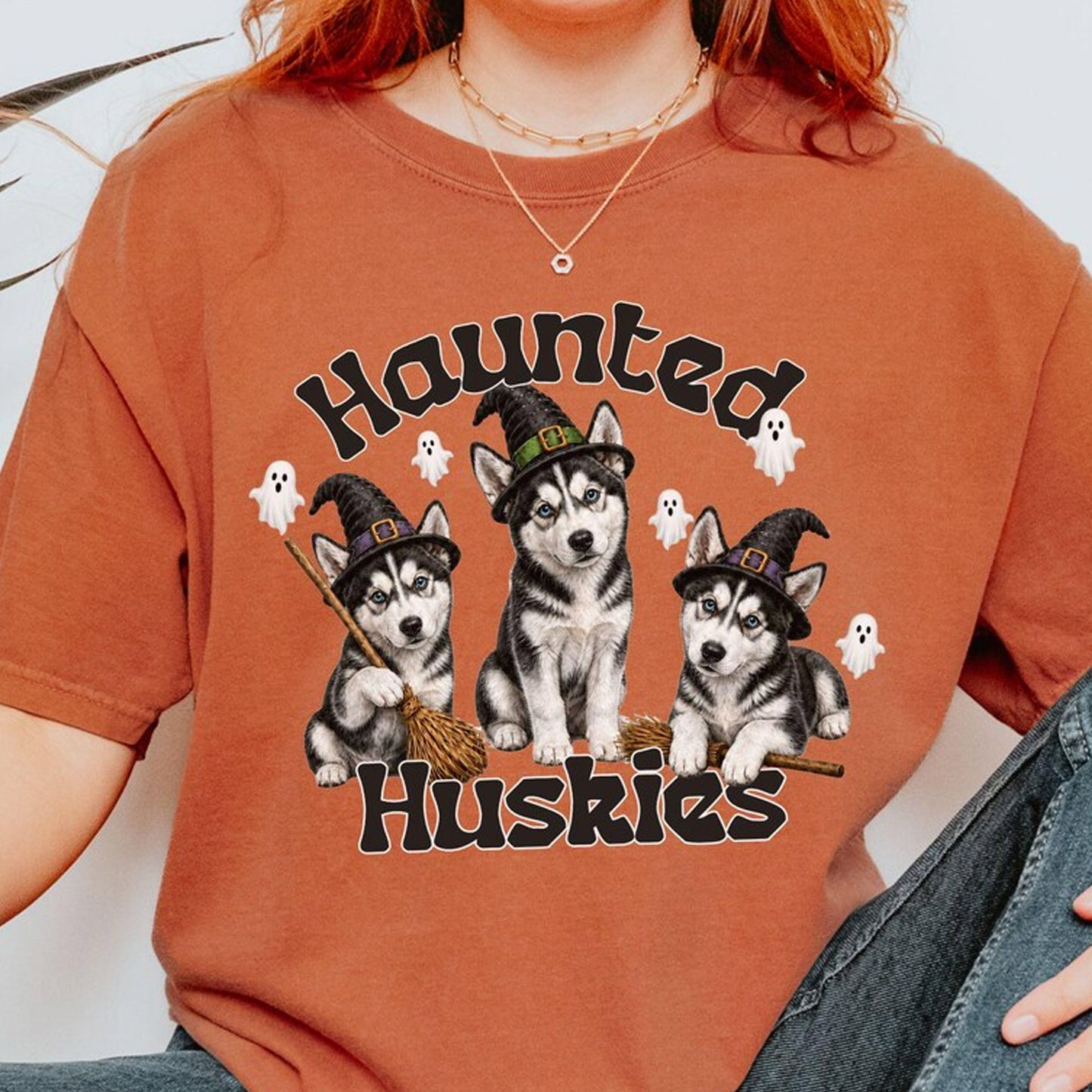 Husky Mom Halloween Shirt, Dog Mom Tee, Siberian Husky Lover Gift