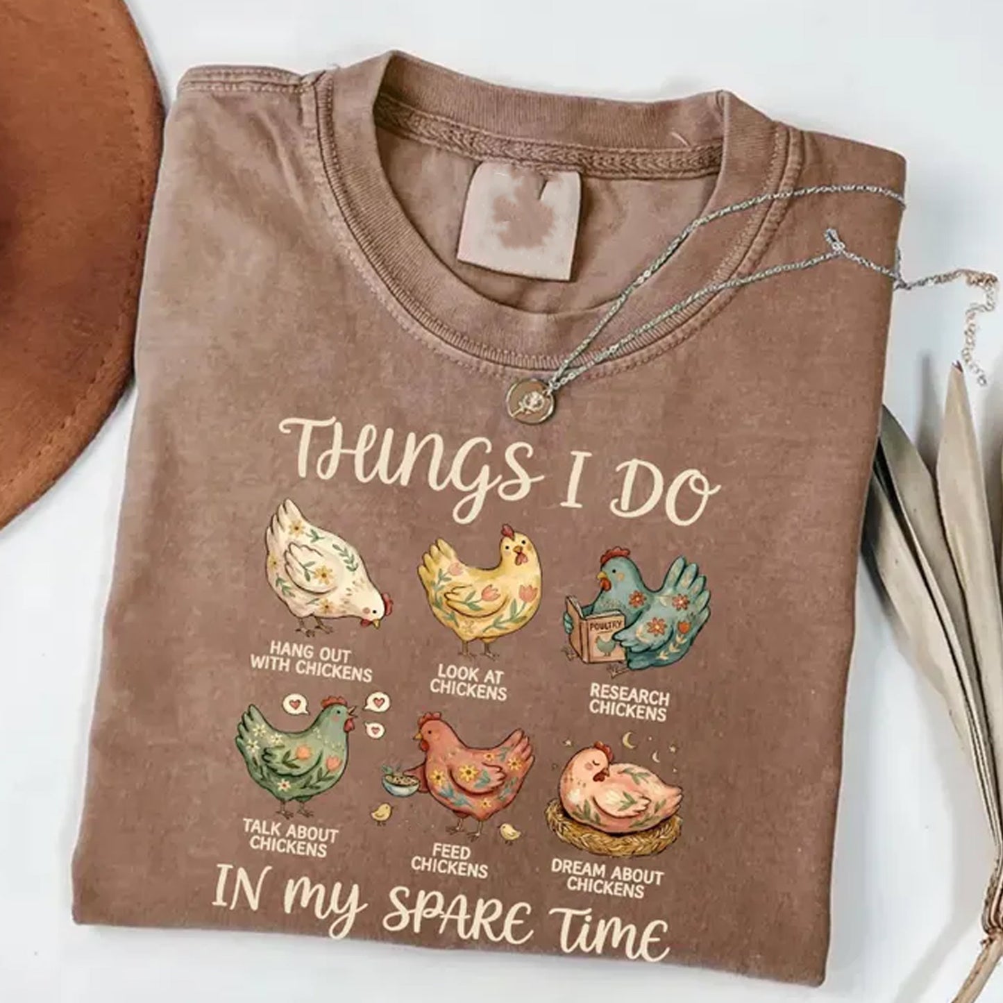 Funny Chicken Shirt, Chicken Girl Shirt, Things I Do In My Spare Time Shirt