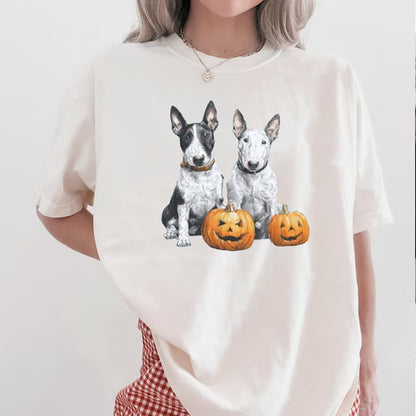 Miniature Bull Terrier Halloween Crewneck Sweatshirt