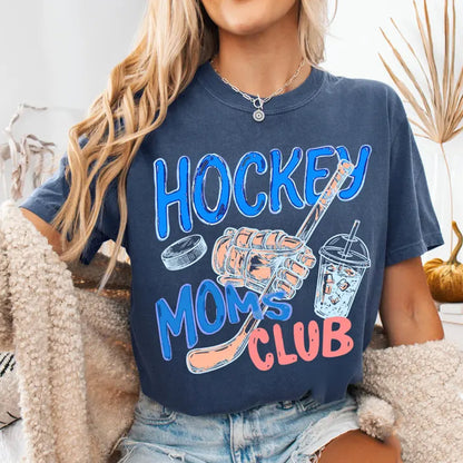Hockey Doodle Soccer Tee, Trendy Women's Hockey Shirt, Sports Mom Shirt