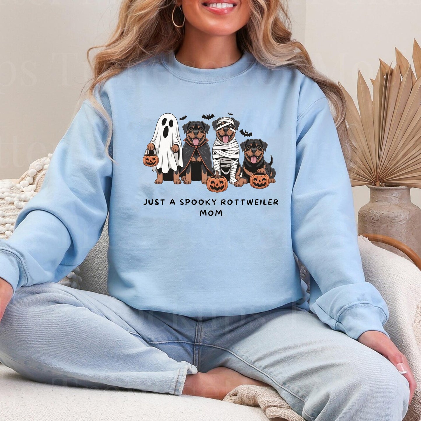 Cute Ghost Rottweiler Shirt, Halloween Dog Mom Gift