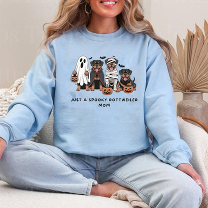 Cute Ghost Rottweiler Shirt, Halloween Dog Mom Gift