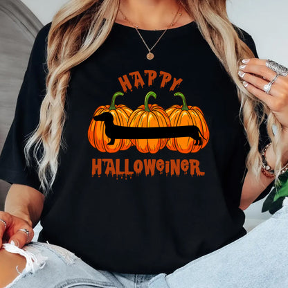 Happy Halloweiner Pumpkin Dog Shirt