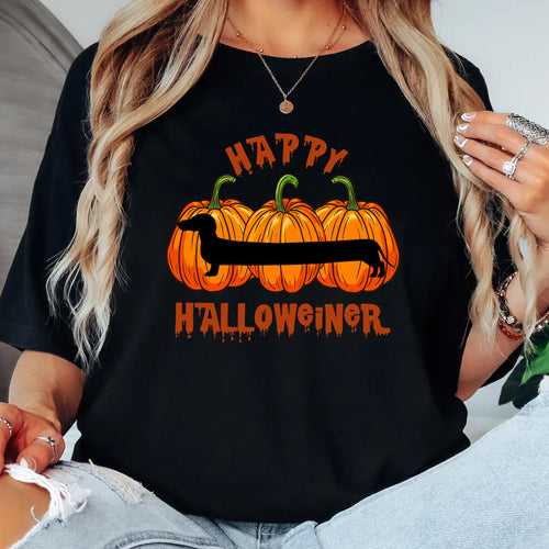 Happy Halloweiner Pumpkin Dog Shirt