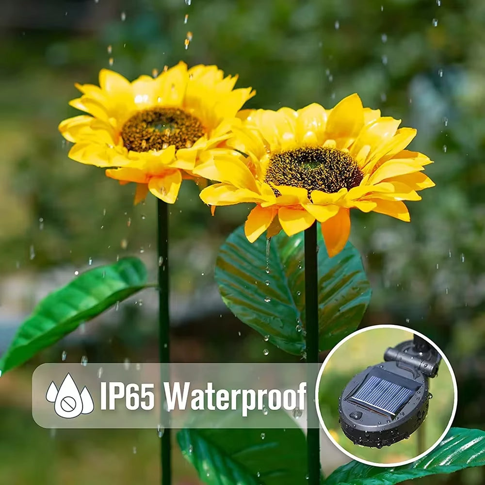 Manto™ Solar Sunflower Garden Lights – Waterproof LED Outdoor Lawn Decor