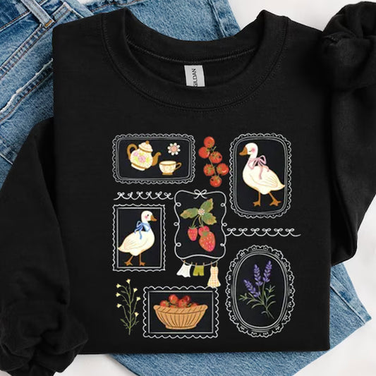 Cottagecore Shirt, Goose Shirt, Gardening Shirt, Summer Spring Shirt