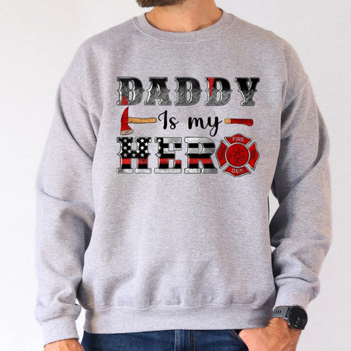 Firefighter Dad Shirt, Daddy is My Hero Tee