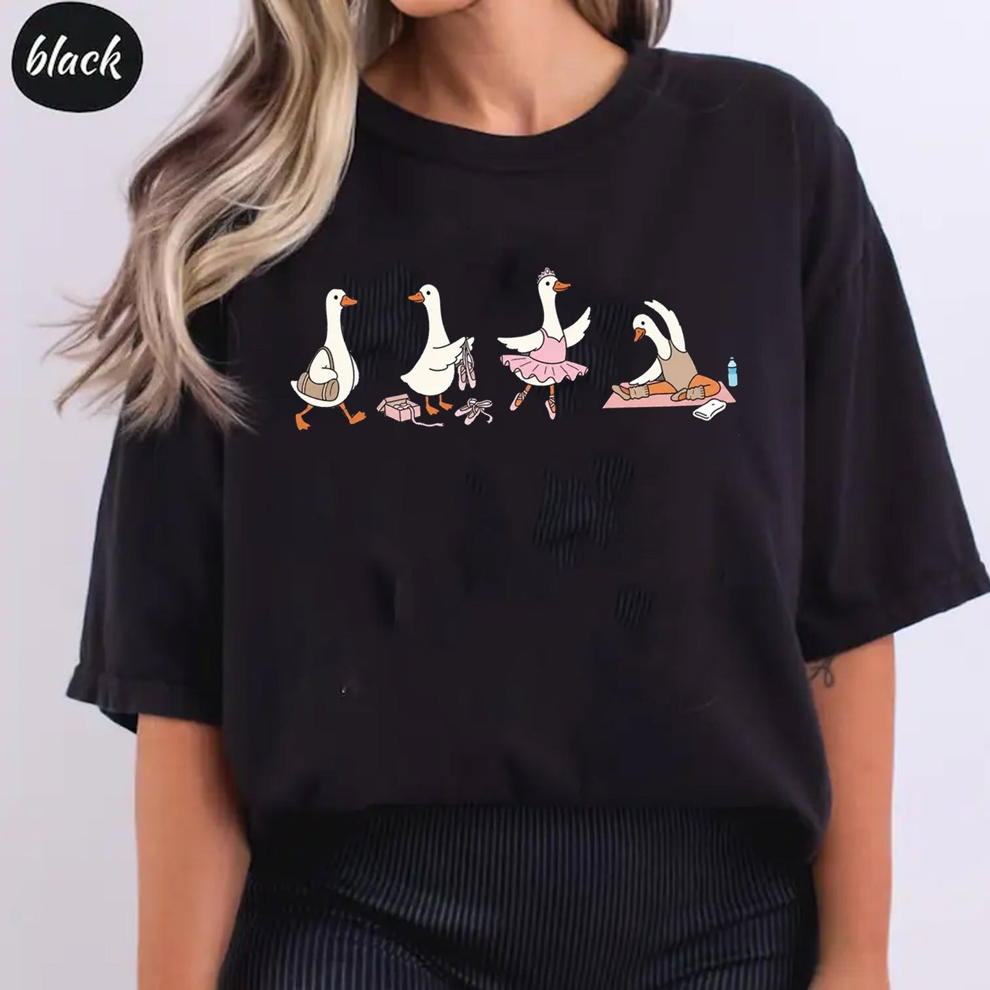 Funny Goose Meme Tee, Ballerina Dance Lover Gift, Ballet Teacher
