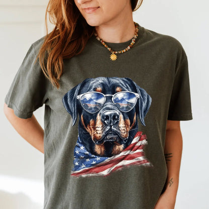 Rottweiler 4th of July Shirt, Patriotic Dog Gift