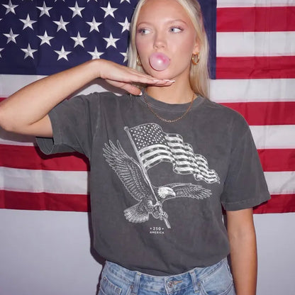USA 250th Anniversary Eagle Flag Shirt, Patriotic America Freedom Tee
