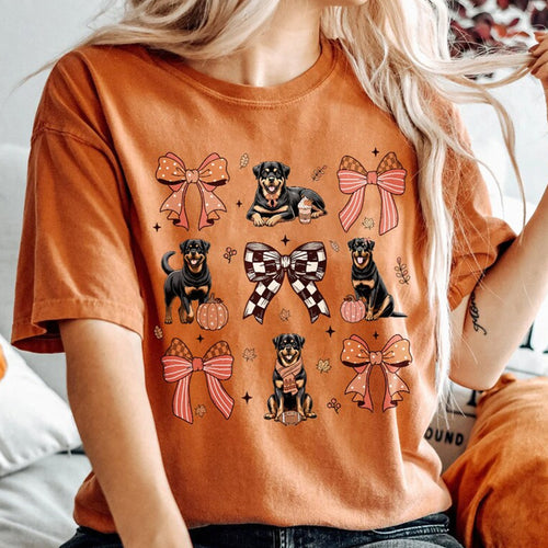 Coquette Rottweiler Shirt Retro Fall Dog Shirt Coquett Sweatshirt
