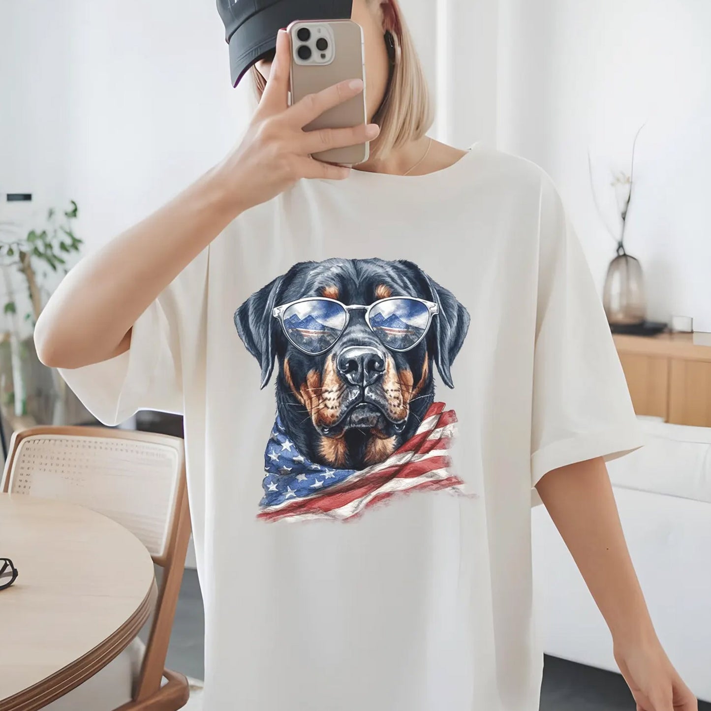Rottweiler 4th of July Shirt, Patriotic Dog Gift