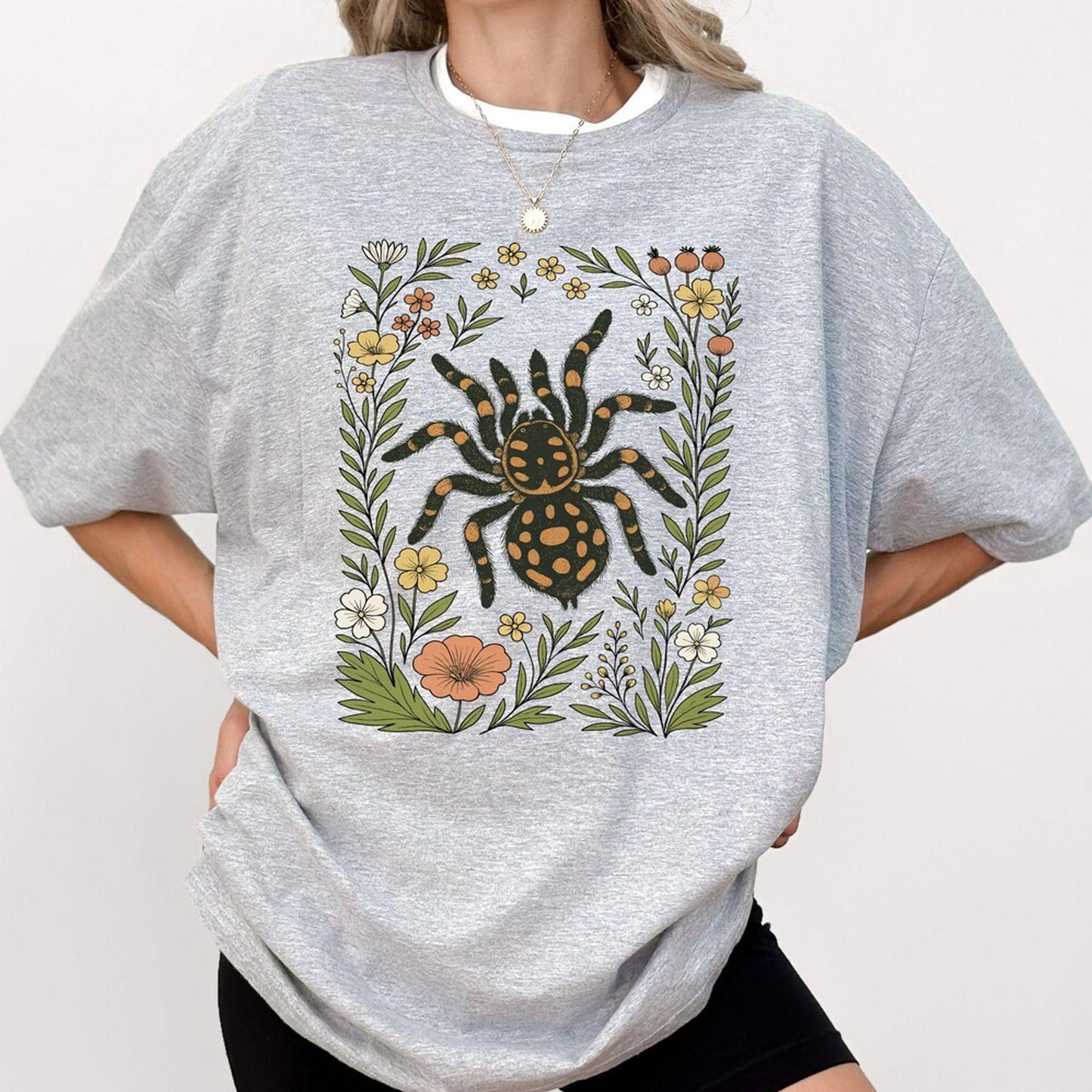 Cute Flower Tarantula Shirt, Tarantula Lover Tee