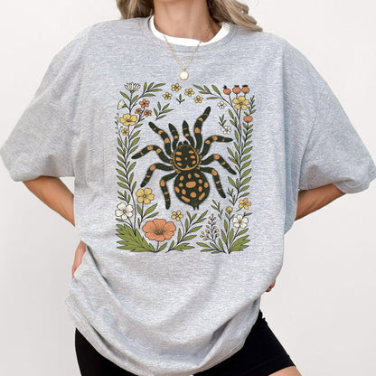 Cute Flower Tarantula Shirt, Tarantula Lover Tee