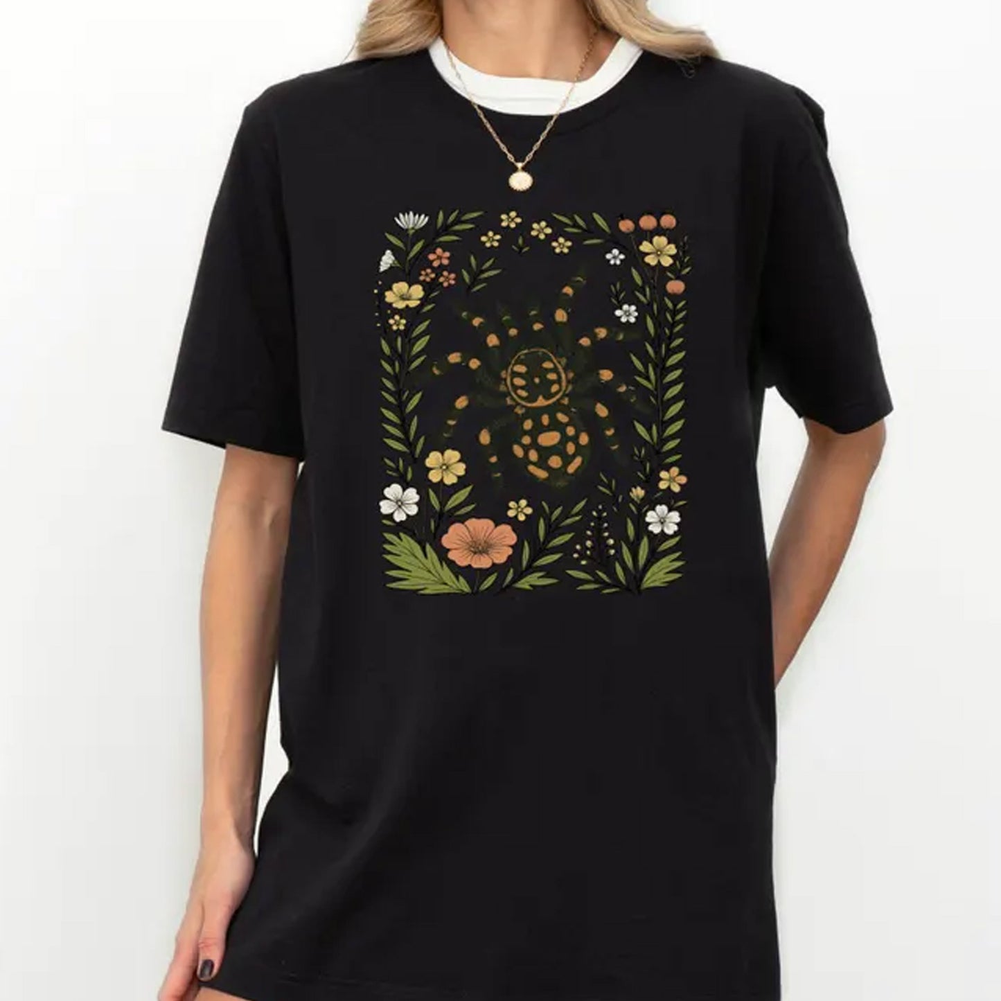 Cute Flower Tarantula Shirt, Tarantula Lover Tee