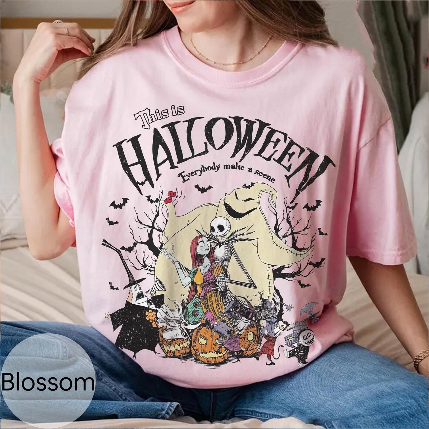 Vintage Jack Skellington Sally Oogie Boogie Tee, Halloween 2026 Tee