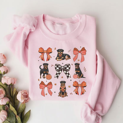 Coquette Rottweiler Shirt Retro Fall Dog Shirt Coquett Sweatshirt