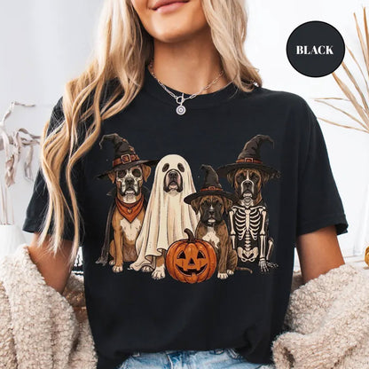 Halloween Boxer Shirt Halloween Dog Mom Ghost Dog Sweatshirt