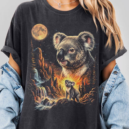 Koala Vintage Moon 90s Graphic T-Shirt
