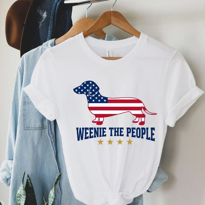 Weenie The People Shirt, Patriotic Dachshund Shirt