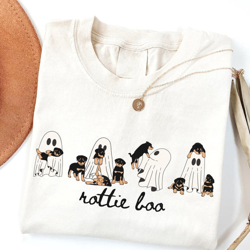 Rottie Boo Shirt, Rottweiler Halloween Sweatshirt
