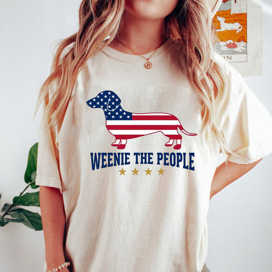 Weenie The People Shirt, Patriotic Dachshund Shirt