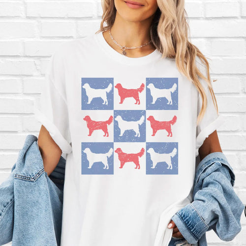 Golden Retriever Dog 4th of July Shirt