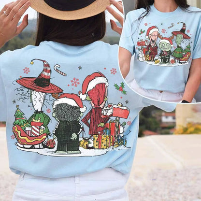 Two-sided Lock Shock Barrel Santa Nightmare Christmas Comfort Shirt